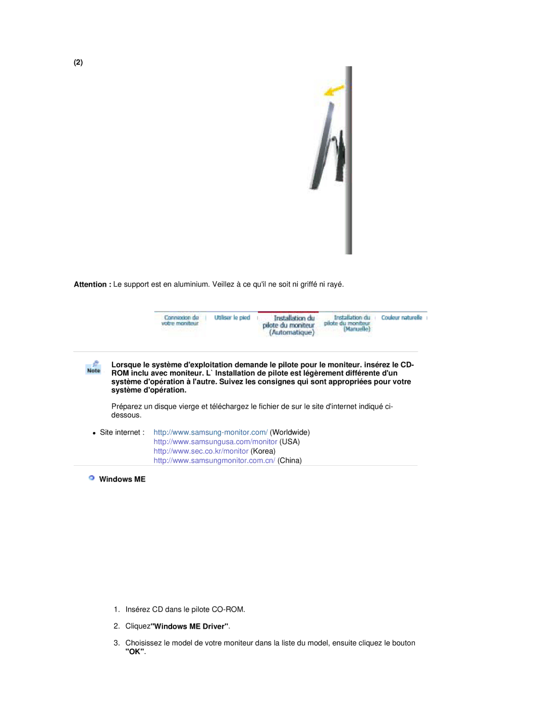 Samsung RL17ESUSB/EDC, RL17PSUSQ/EDC, RL19PSUSQ/EDC, RL17PSQSQ/EDC, RL17ESQSB/EDC, RL19PSQSQ/EDC CliquezWindows ME Driver 