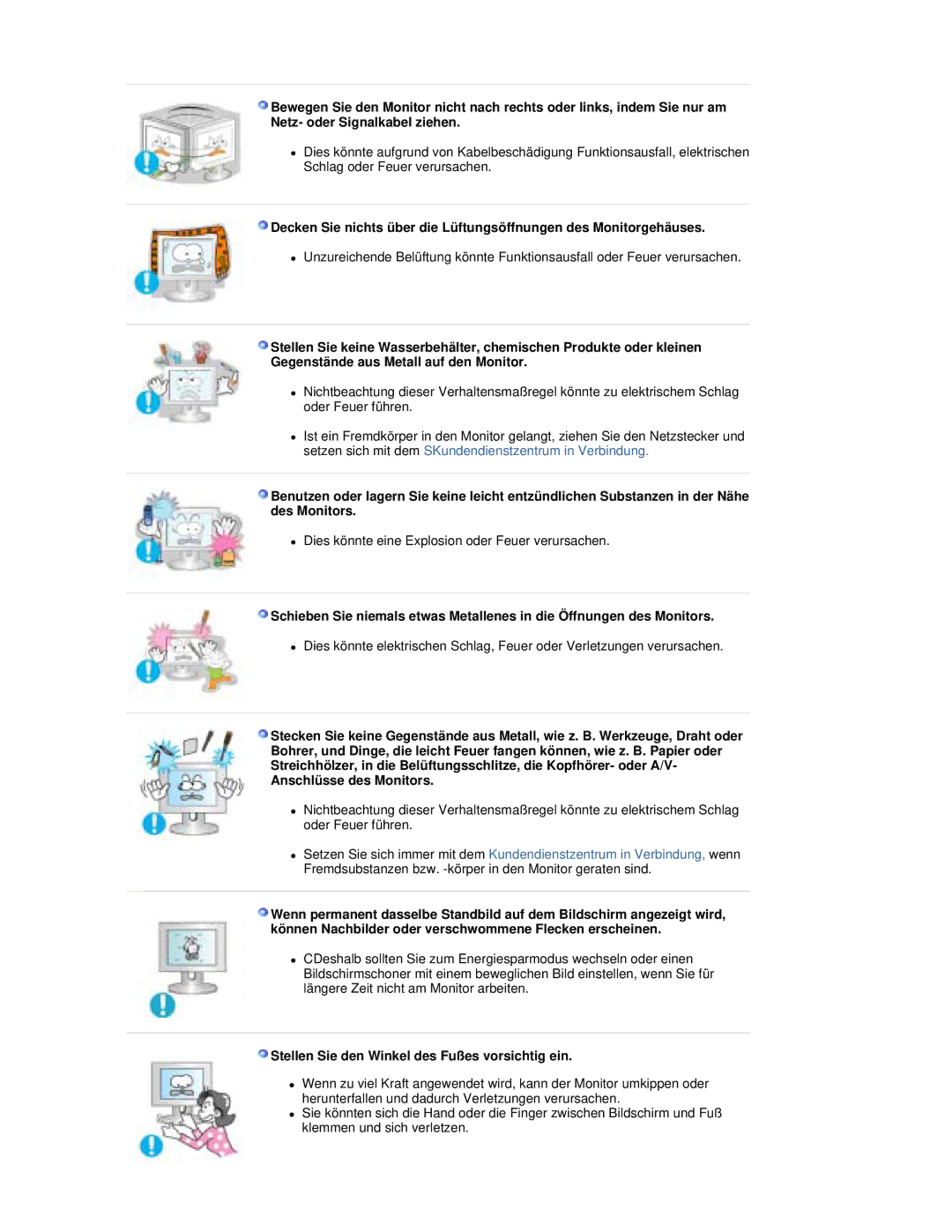 Samsung RL17PSQSQ/EDC, RL17PSUSQ/EDC, RL19PSUSQ/EDC, RL19PSQSQ/EDC manual Stellen Sie den Winkel des Fußes vorsichtig ein 