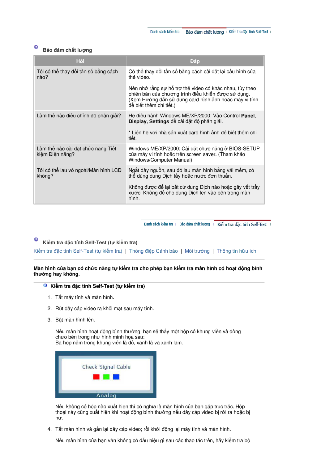 Samsung RL19PSQSQ/VNT manual Hӓi Ĉáp 