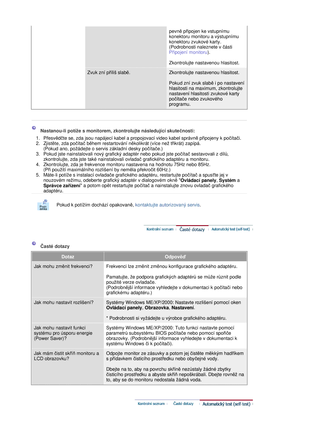 Samsung RL19PSUSQ/EDC, RL17ASQS/EDC, RL19PSQSQ/EDC manual Dotaz, OdpovČć 