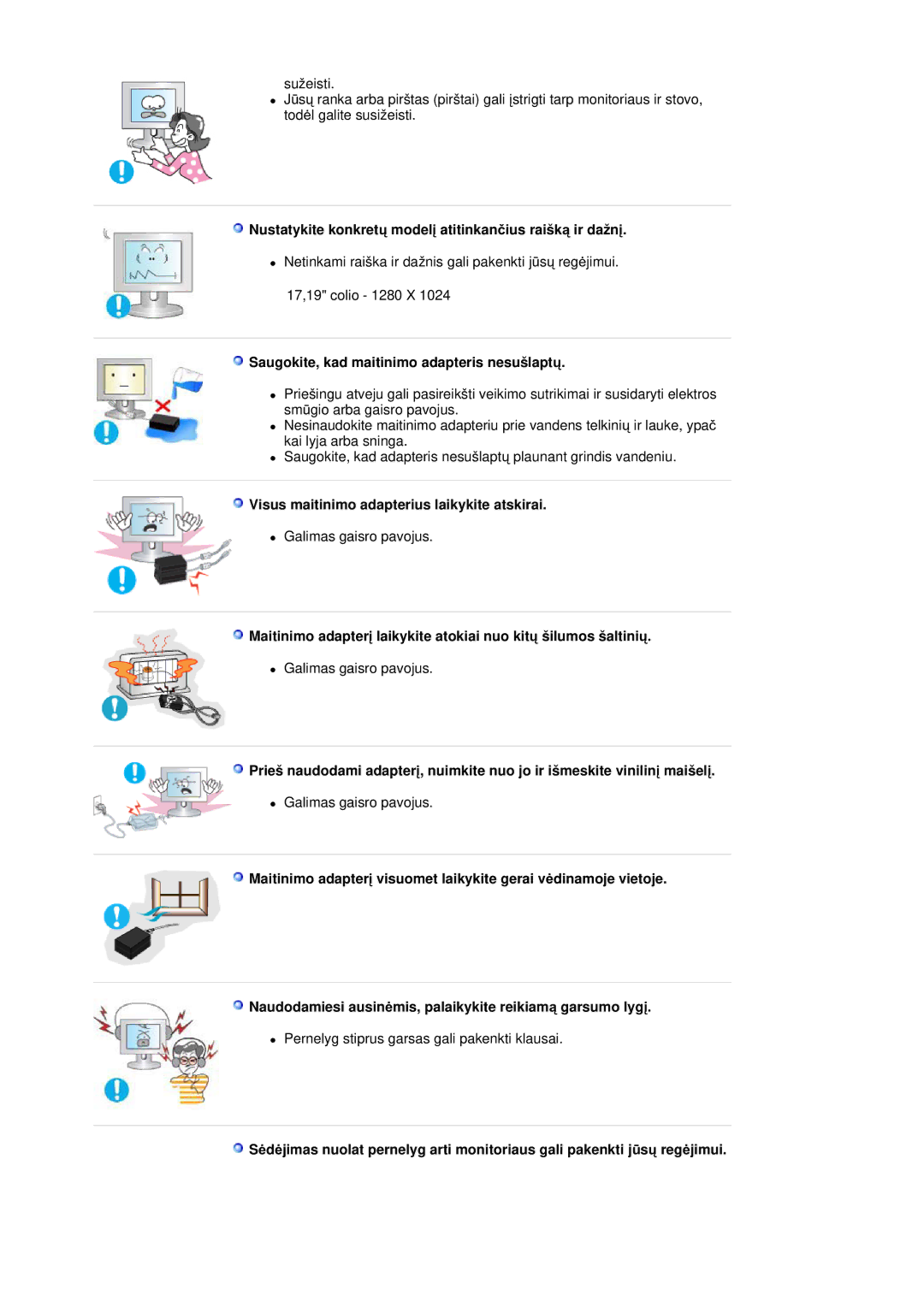 Samsung RL17ASQS/EDC, RL19PSUSQ/EDC, RL19PSQSQ/EDC manual Nustatykite konkretǐ modelƳ atitinkanþius raišką ir dažnƳ 