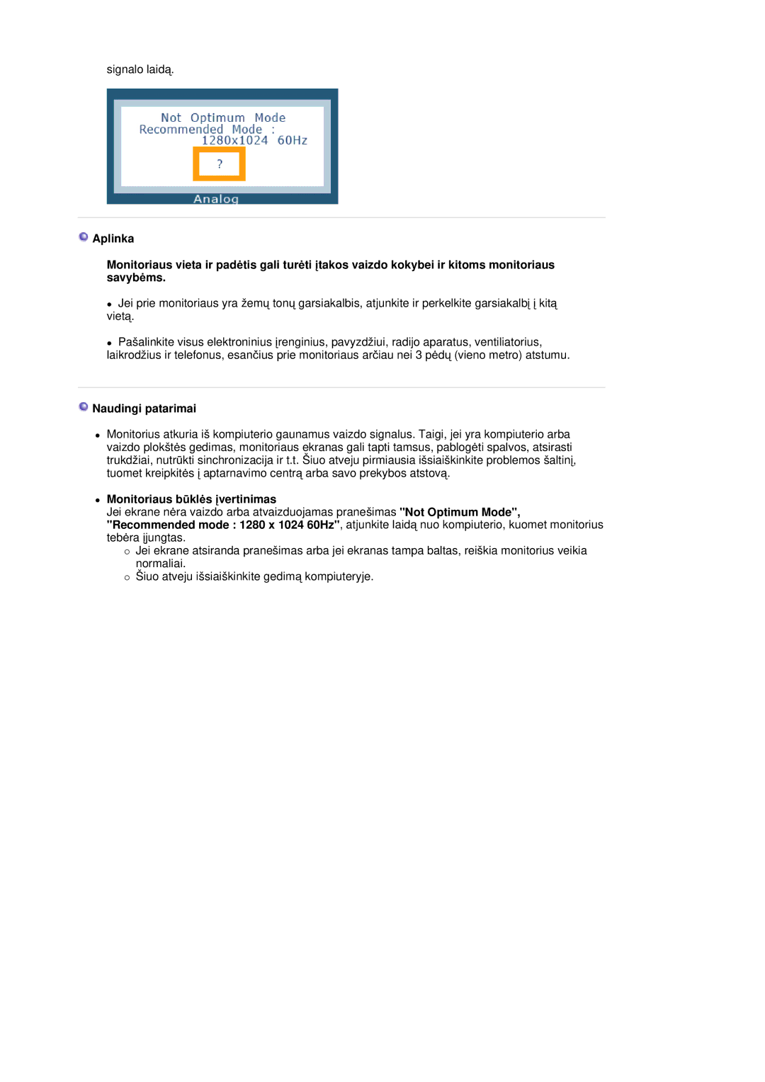 Samsung RL19PSQSQ/EDC, RL19PSUSQ/EDC, RL17ASQS/EDC manual Signalo laidą 