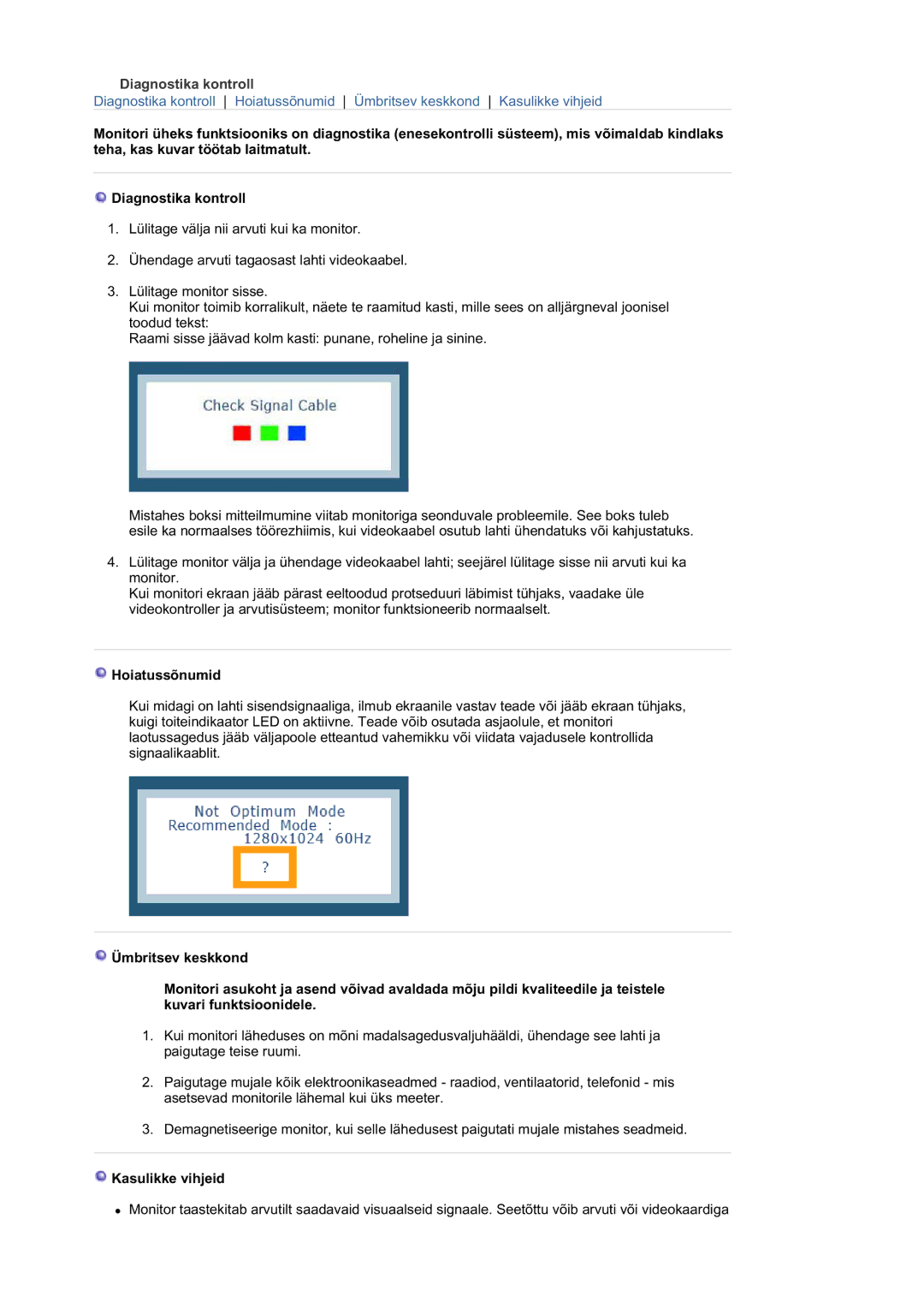 Samsung RL19PSUSQ/EDC, RL17ASQS/EDC, RL19PSQSQ/EDC manual Hoiatussõnumid, Kasulikke vihjeid 