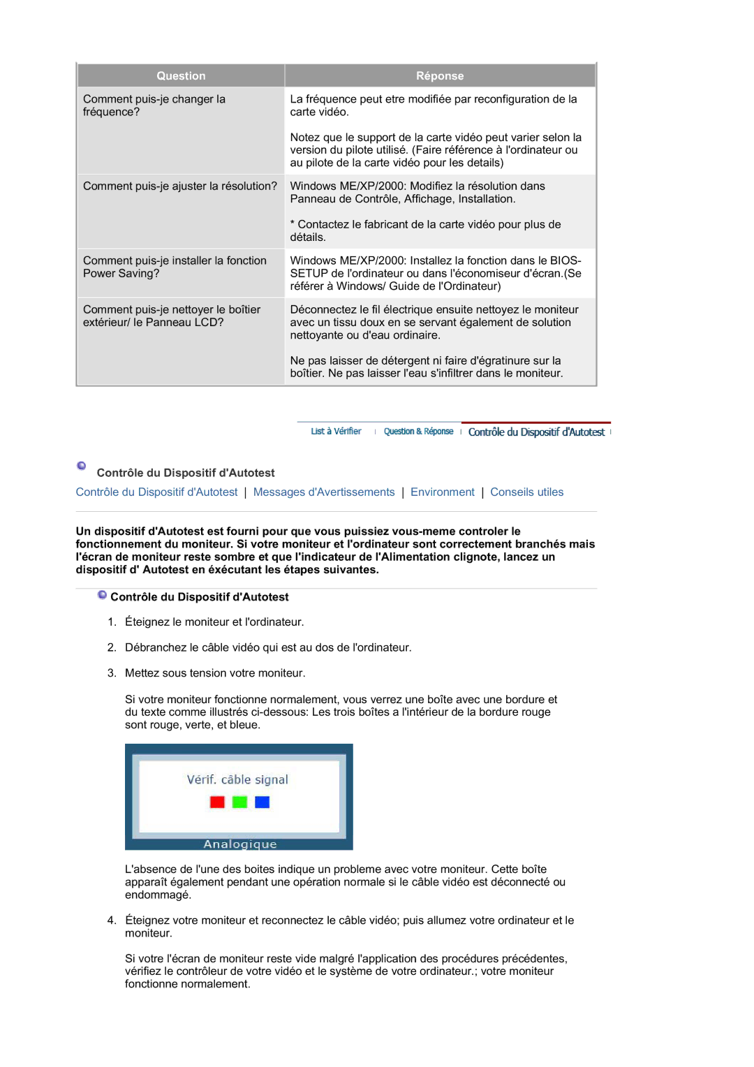 Samsung RL19PSQSQ/EDC, RL19PSUSQ/EDC, RL17ASUS/EDC, RL17ASQS/EDC manual Question Réponse 