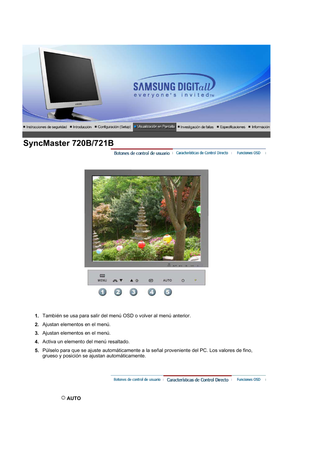 Samsung RL19PSQSQ/EDC, RL19PSUSQ/EDC, RL17ASUS/EDC, RL17ASQS/EDC manual Auto 