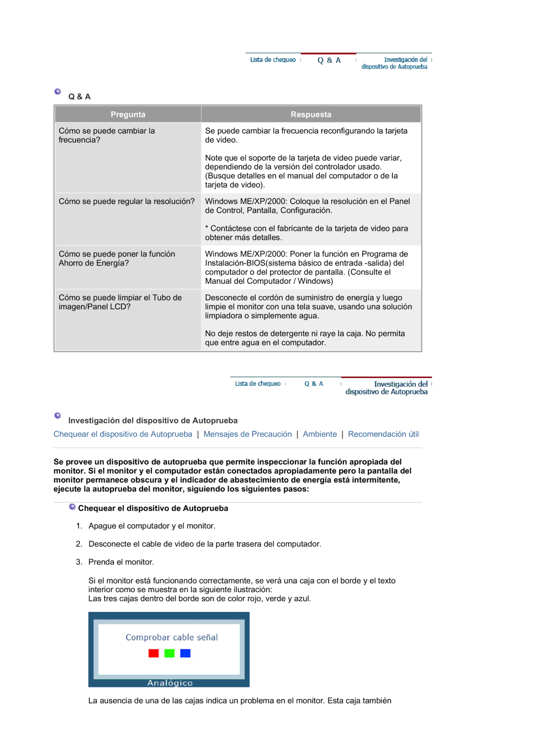 Samsung RL19PSUSQ/EDC, RL17ASUS/EDC, RL17ASQS/EDC, RL19PSQSQ/EDC manual Pregunta Respuesta 