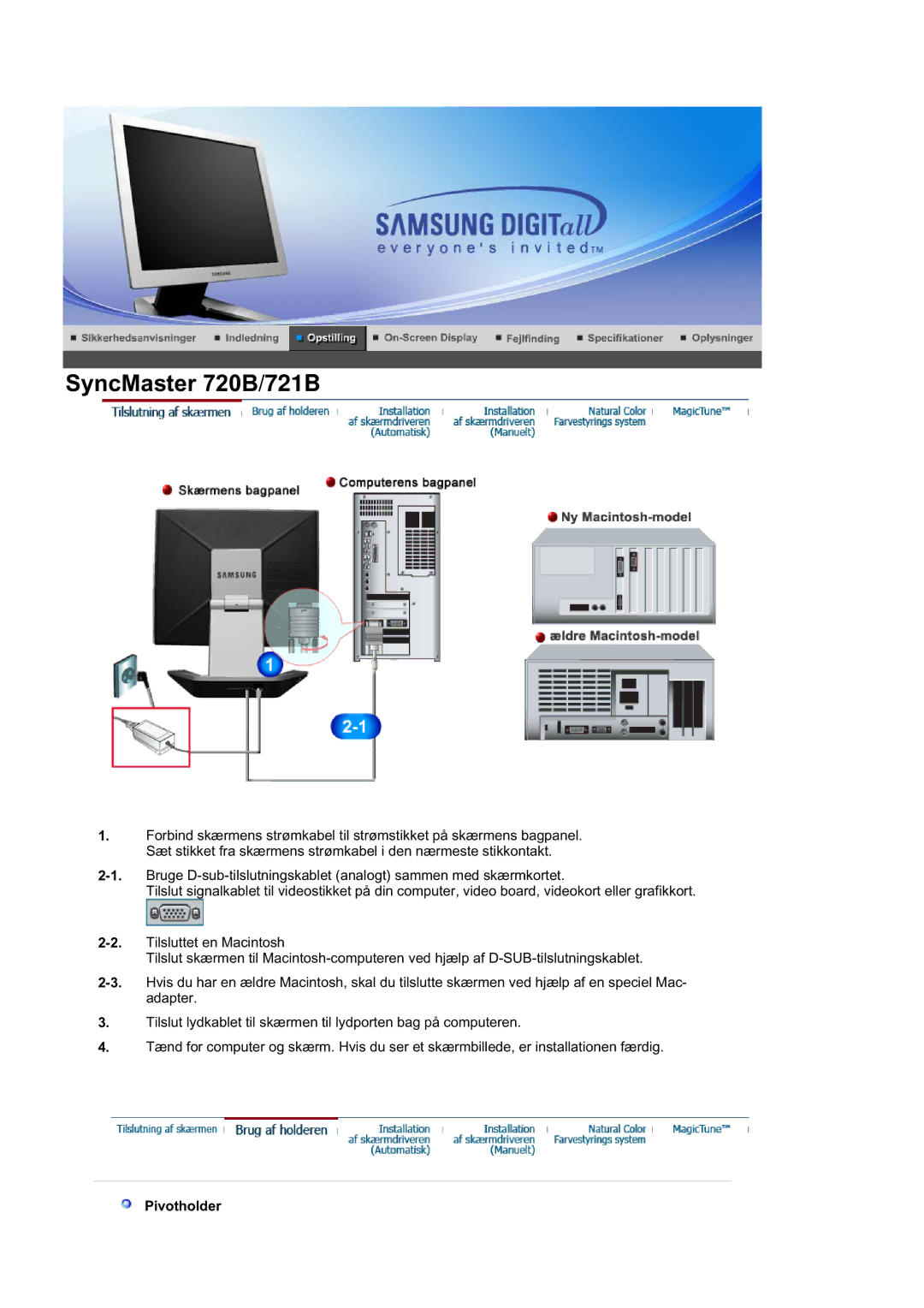 Samsung RL19PSUSQ/EDC, RL17ASUS/EDC, RL17ASQS/EDC manual Pivotholder 