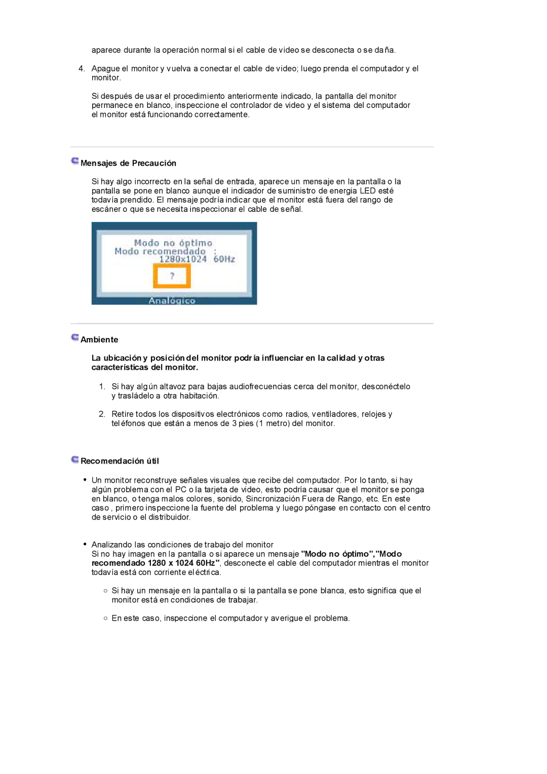 Samsung RL17ESQSB/EDC, RL19PSUSQ/EDC, RL19PSQSQ/EDC, RL17ESUSB/EDC manual Mensajes de Precaución 