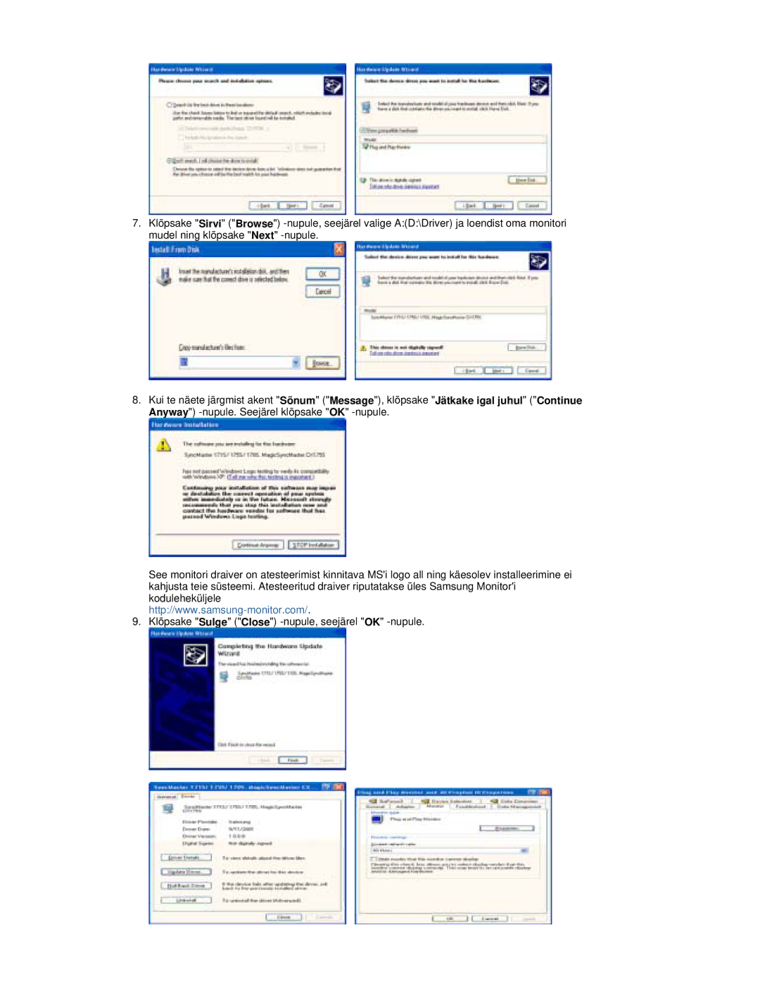 Samsung RL17PSQSQ/EDC, RL19PSUSQ/EDC, RL17ESQSB/EDC, RL19PSQSQ/EDC, RL17ESUSB/EDC manual 