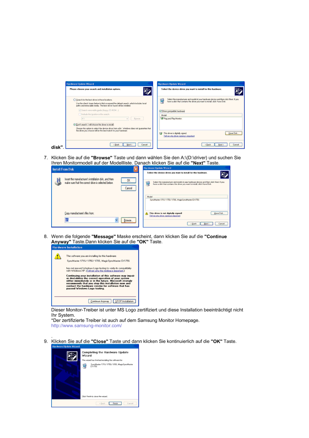 Samsung RL19PSUSQ/EDC, RL19PSQSQ/EDC manual Disk 