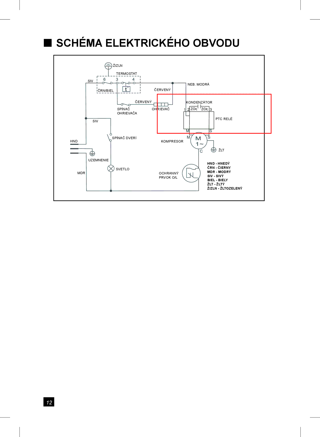 Samsung RL24FCSW1/XEH manual Schéma Elektrického Obvodu 