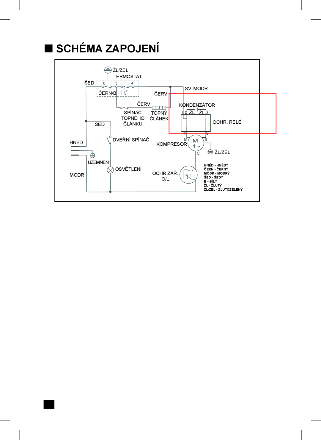 Samsung RL24FCSW1/XEH manual Schéma Zapojení 