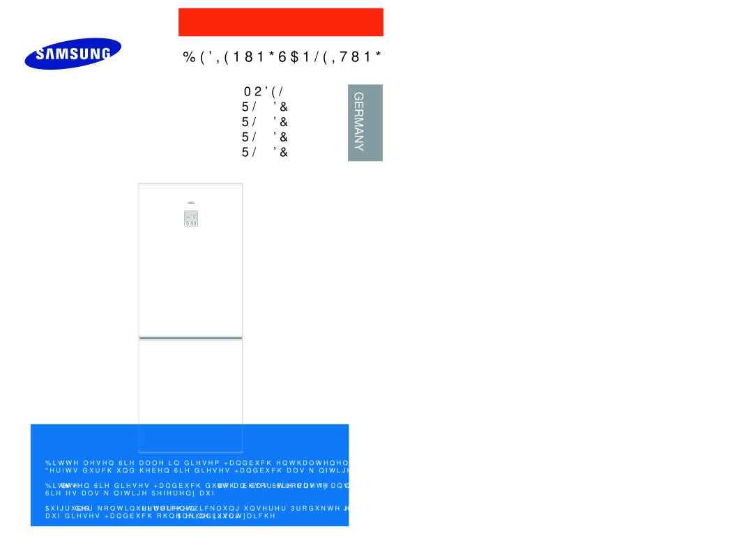 Samsung RL26DCAS1/BUL, RL26DCAS1/XAG, RL26DCAS1/XEH manual Bedienungsanleitung 