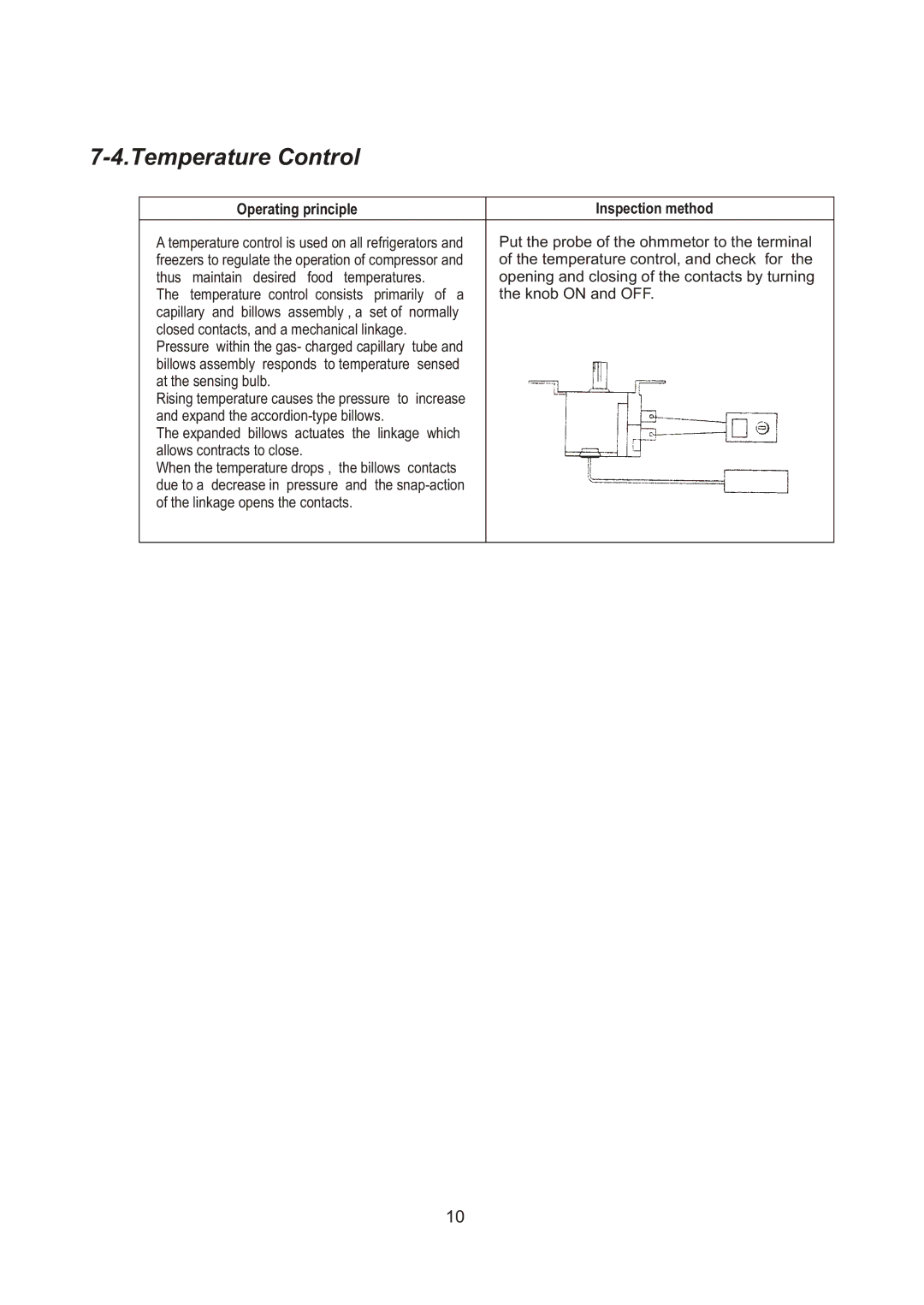 Samsung RL28DBSI1/XEK, RL28DATS1/XEK, RL28DBSW1/XEK, RL25DATS1/XEK, RL23DATS1/XEK, RL28DATW1/XEK manual Temperature Control 