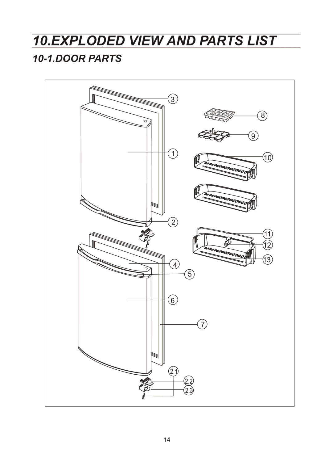 Samsung RL28DATW1/XEK, RL28DATS1/XEK, RL28DBSI1/XEK, RL28DBSW1/XEK, RL25DATS1/XEK, RL23DATS1/XEK Exploded View and Parts List 