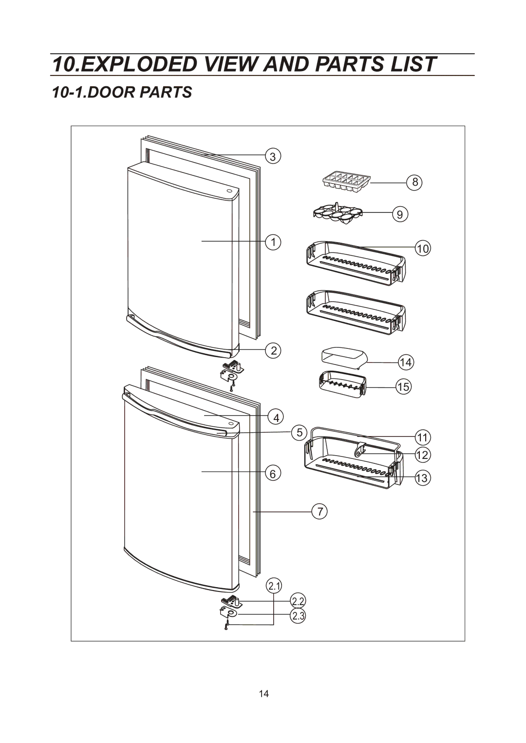 Samsung RL28DATW1/XEK, RL28DATS1/XEK, RL28DBSI1/XEK, RL28DBSW1/XEK, RL25DATS1/XEK, RL23DATS1/XEK Exploded View and Parts List 