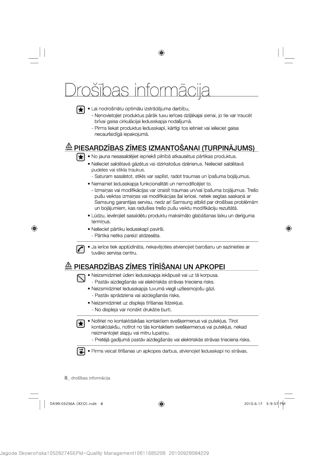 Samsung RL23THCSW1/XEF, RL29THCSW1/XEO, RL23THCSW1/XEO, RL39THCSW1/XEO, RL39TGCSW1/XEF, RL43THCTS1/XEO 07/ -7-+.9 07/ -/,/.+ 