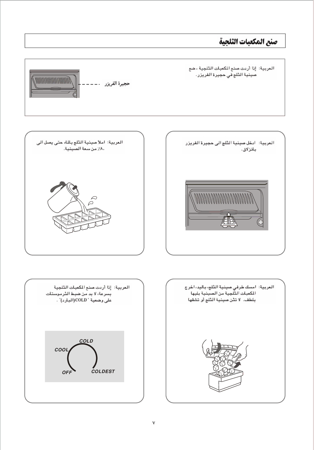 Samsung SG15DCGWHN/XEK, RL33SBSW1/XEG, SG15DCGWQL/SUT, SG15CCGWQN/HAJ, SG15DCGWHL/JUM, SG15CCGWQN/BUL, SG15DPTSQL/SUT manual Cold 