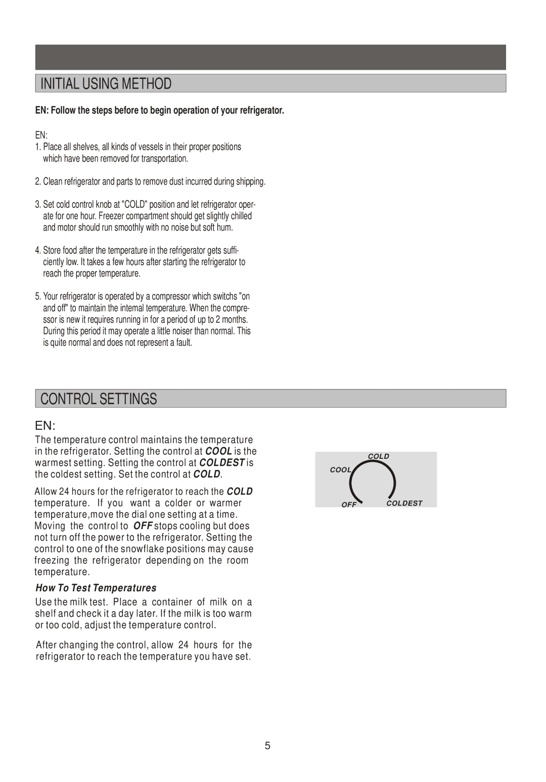 Samsung SG15DCGWHL/AIE, RL33SBSW1/XEG, SG15DCGWQL/SUT, SG15CCGWQN/HAJ, SG15DCGWHL/JUM, SG15CCGWQN/BUL Initial Using Method 