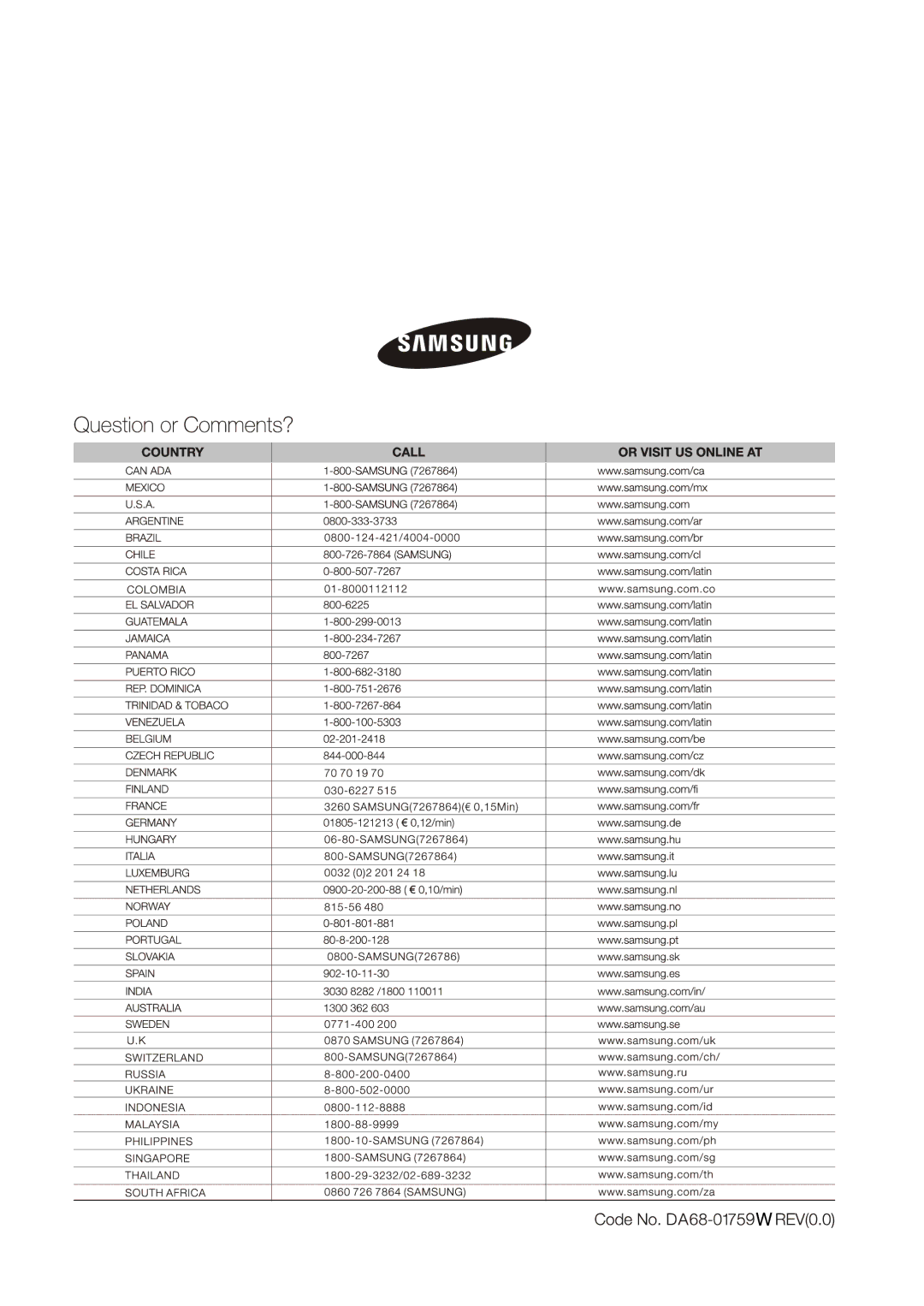 Samsung RL34LCSW1/XEG, RL34LCPS1/XEG, RL40HDPS1/XEG, RL40UGVG1/XEG, RL40HGSW1/EUR, RL34EGSW1/XEG, RL34HGSW1/XEG, RL40HGSW1/XEG 