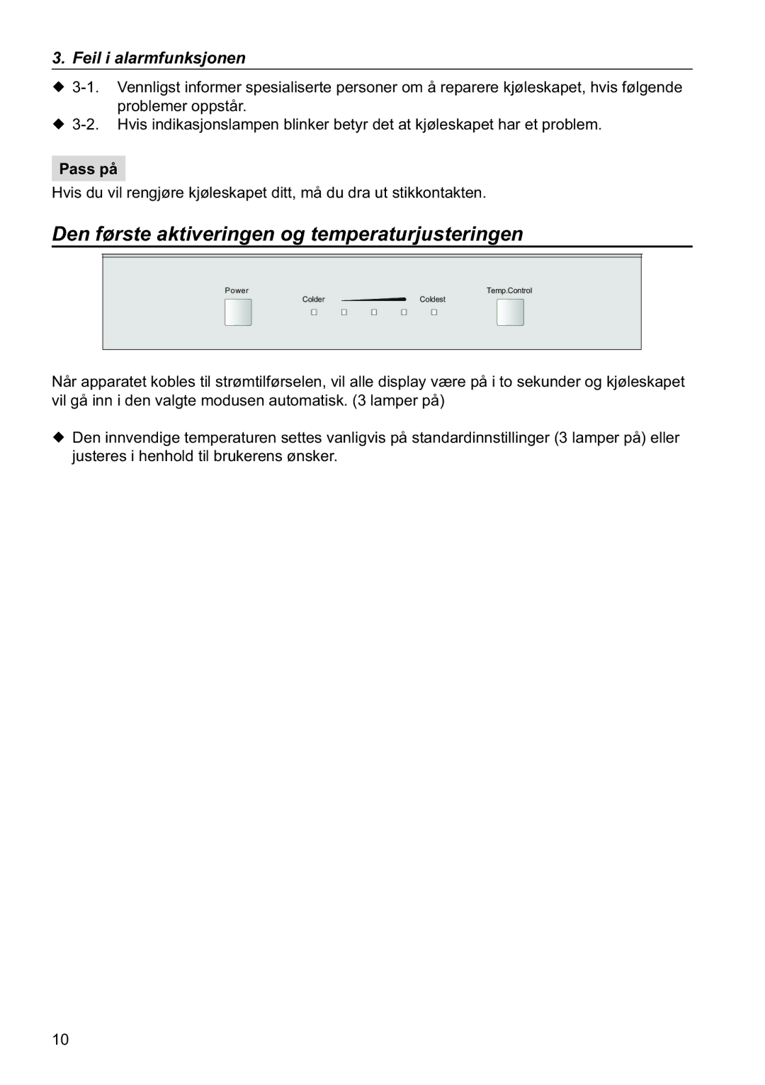 Samsung RL34SCSW1/XEE, RL34SCPS1/XEE, RL34EGSW1/XEE manual Pass på 