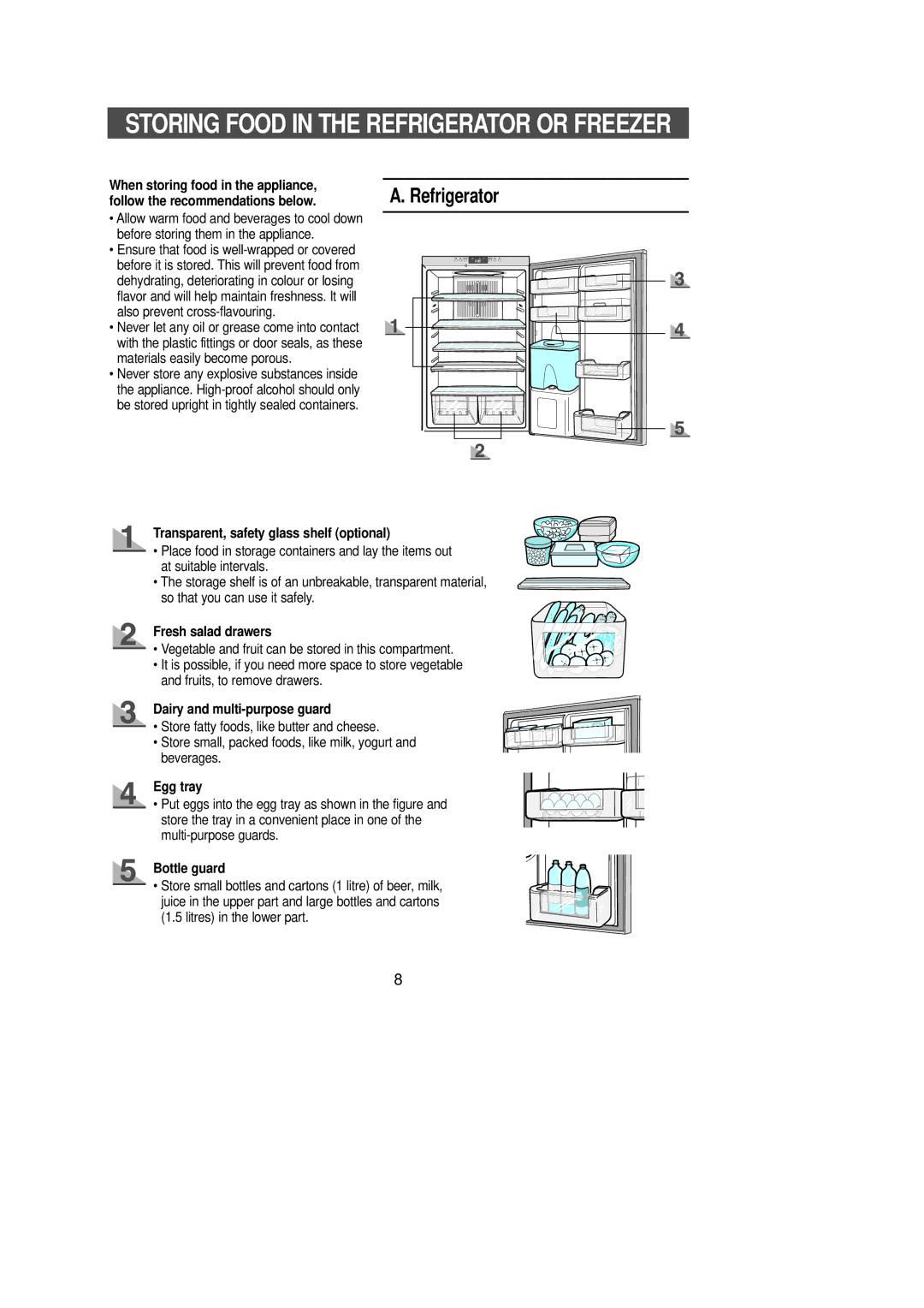 Samsung RL36EBMS1/XEE, RL36EBSW1/XEE manual Refrigerator 