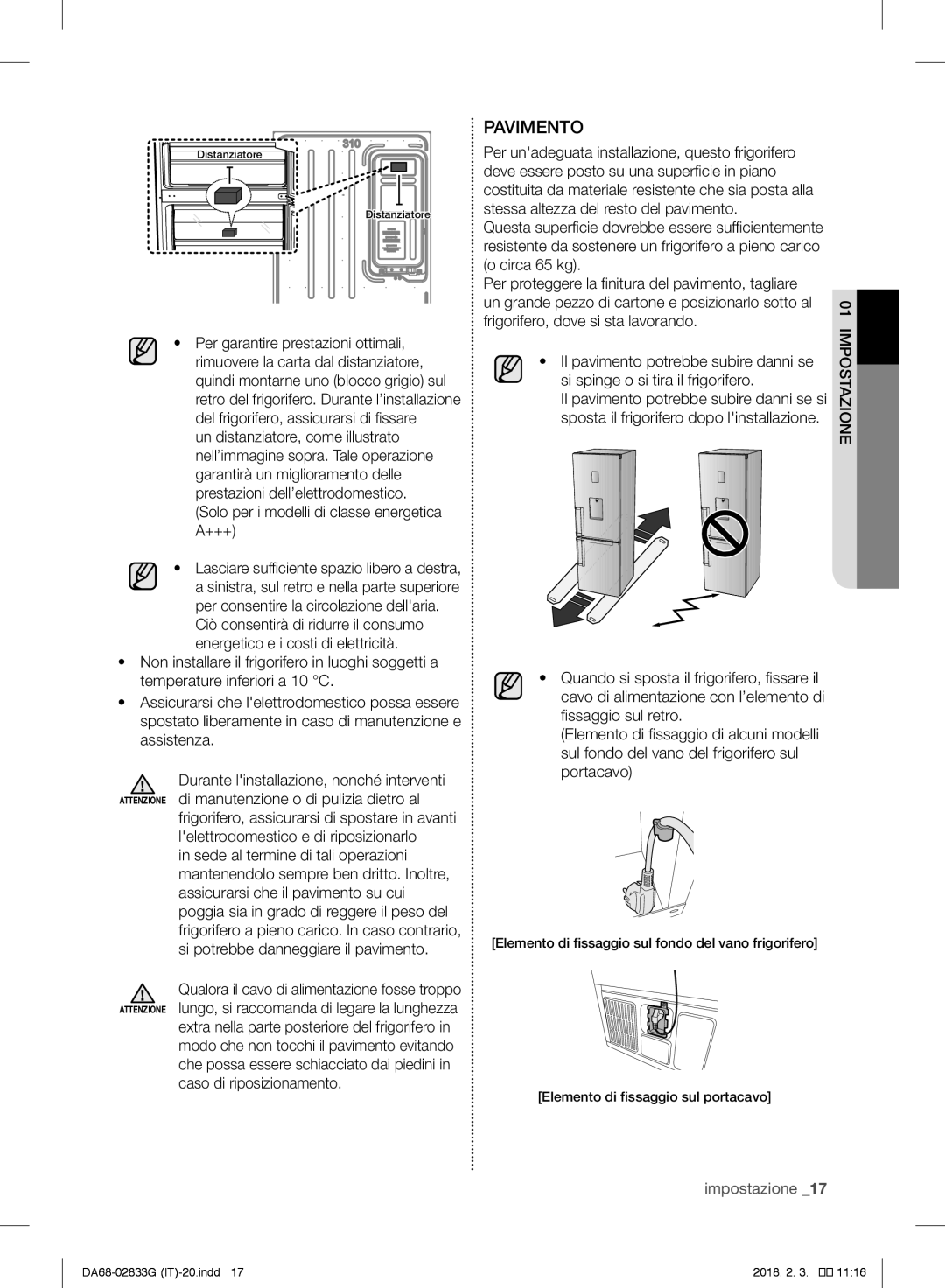 Samsung RB37J5209SA/EF, RL37J5049B1/EG, RL29FEJNBSS/EG, RB37J5345SS/EF, RL37J5429SS/EG, RL33J3105SA/EG manual Pavimento 