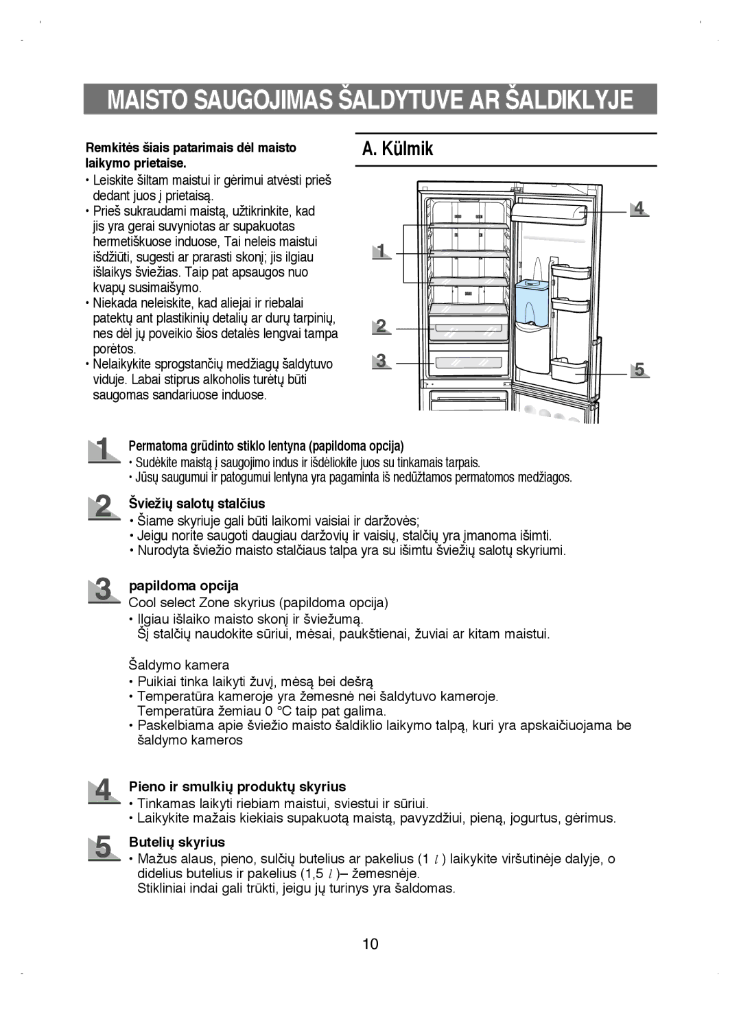 Samsung RL38ECSW1/XEK manual Külmik 