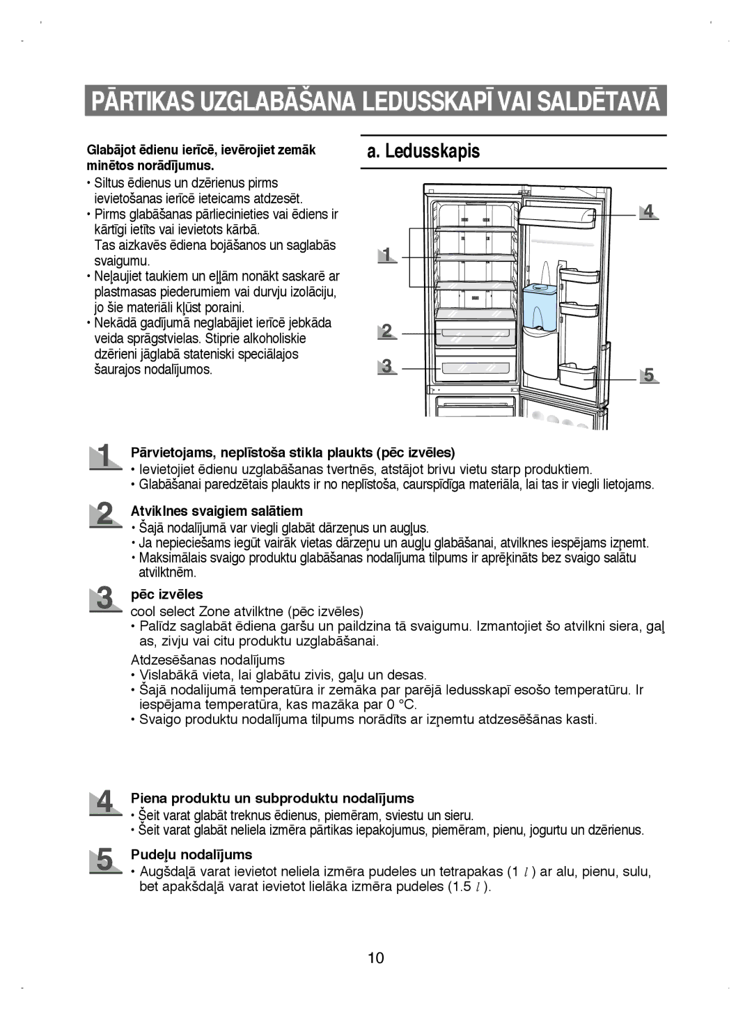 Samsung RL38ECSW1/XEK manual Ledusskapis 