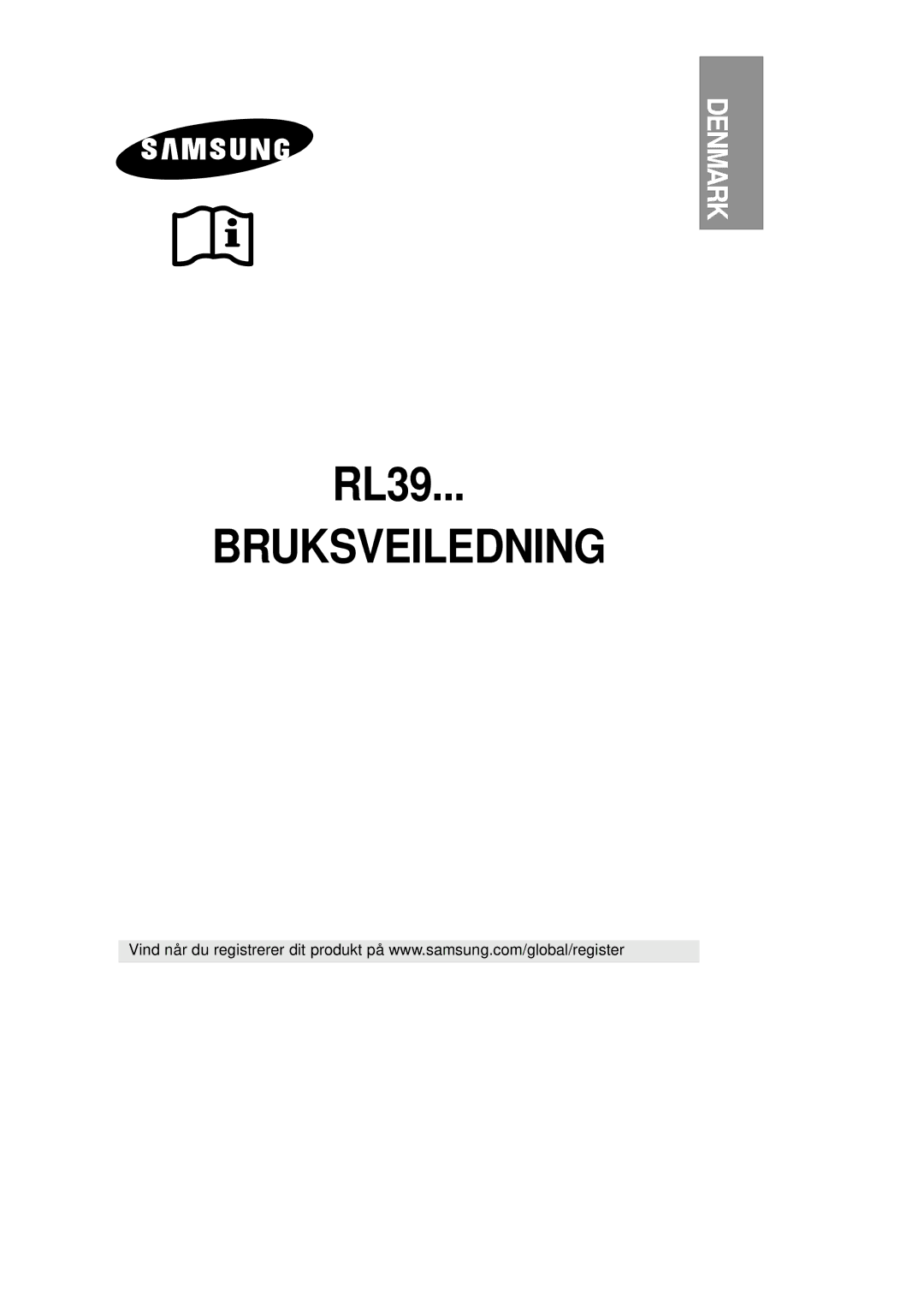 Samsung RL39EBSM1/XEE, RL39EBSW1/XEE, RL39WBSM1/XEE manual Brugervejledning, Norway 