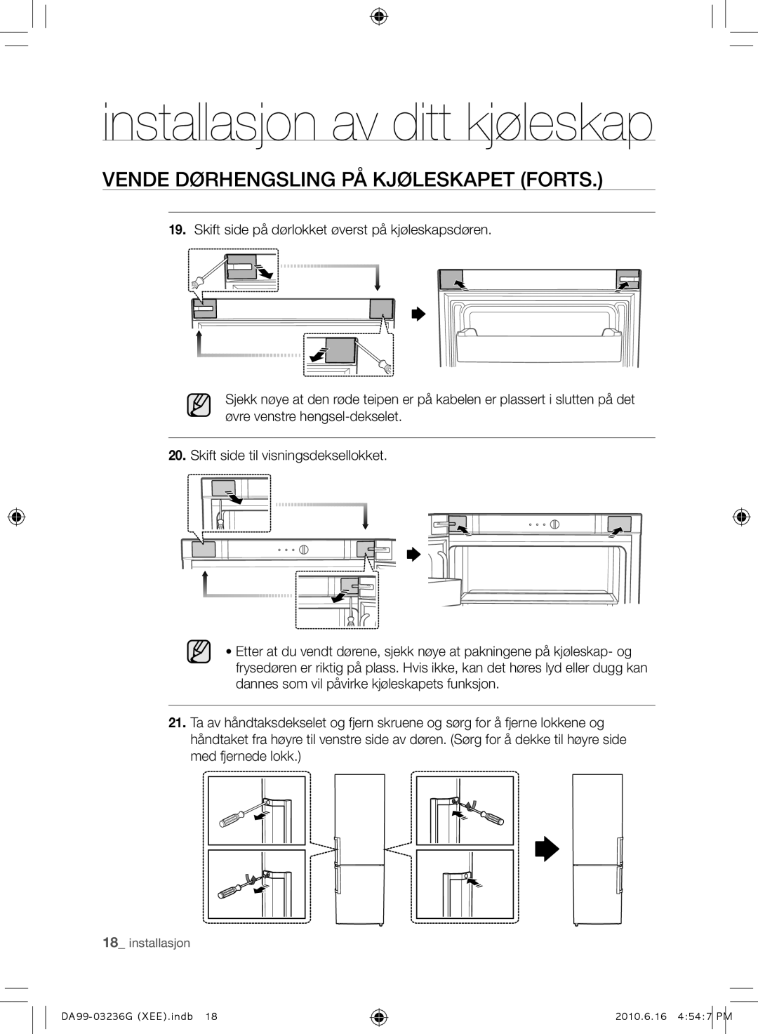 Samsung RL39TGCIH1/XEF, RL39TGCSW1/XEF manual DA99-03236G XEE.indb 2010.6.16 4547 PM 