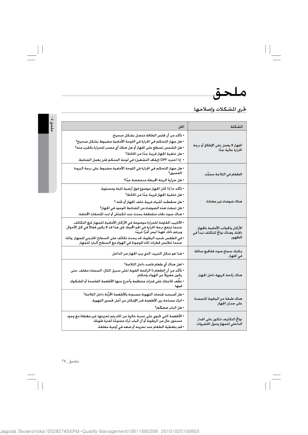 Samsung RL39TGCIH1/XEF, RL43THCSW1/XFA manual Off 