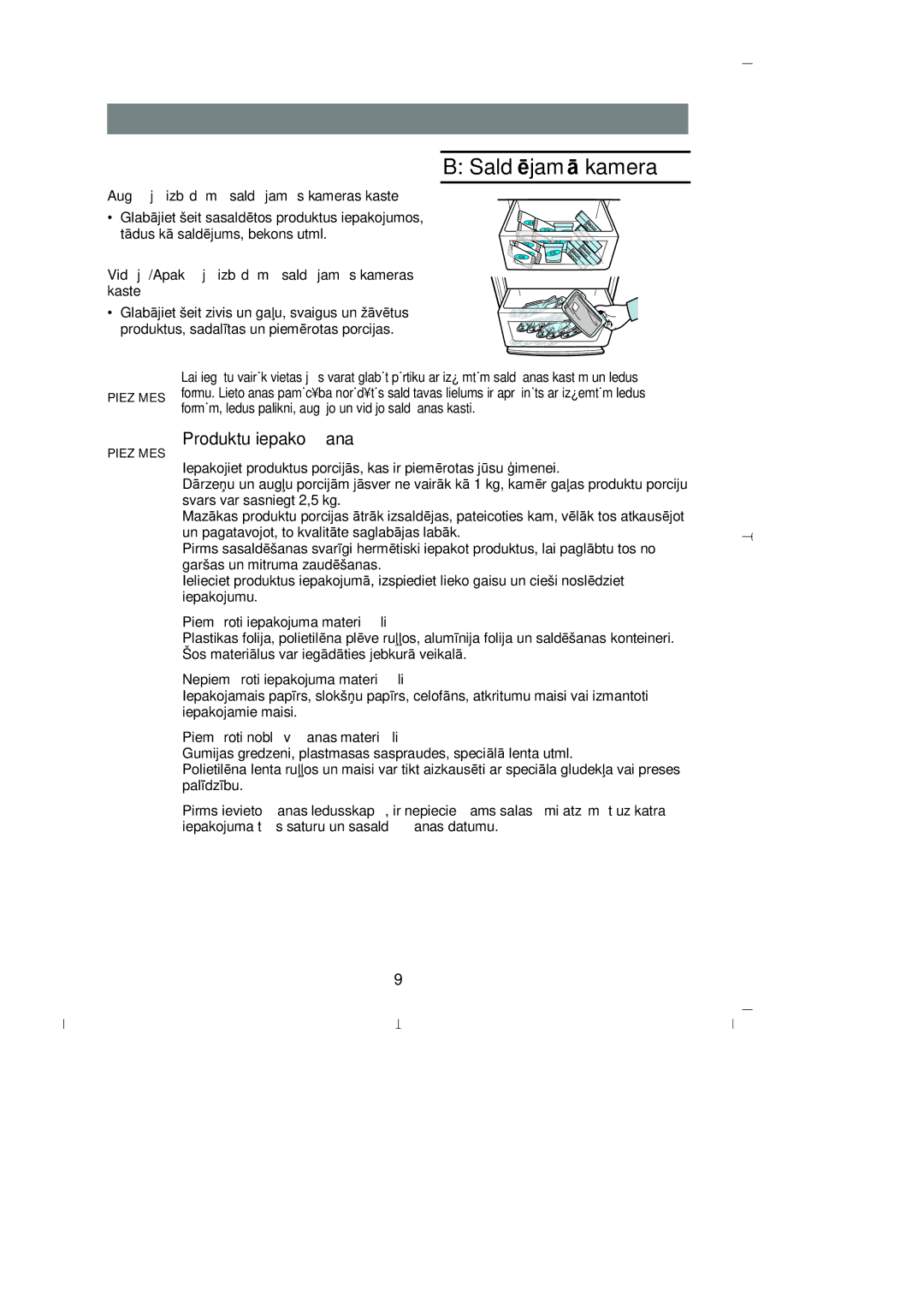 Samsung RL39EBSW1/XEK, RL39WBMS1/XEK, RL36EBSW1/XEK, RL36SBSW1/XEK, RL39SBSW1/XEK manual Saldējamā kamera 