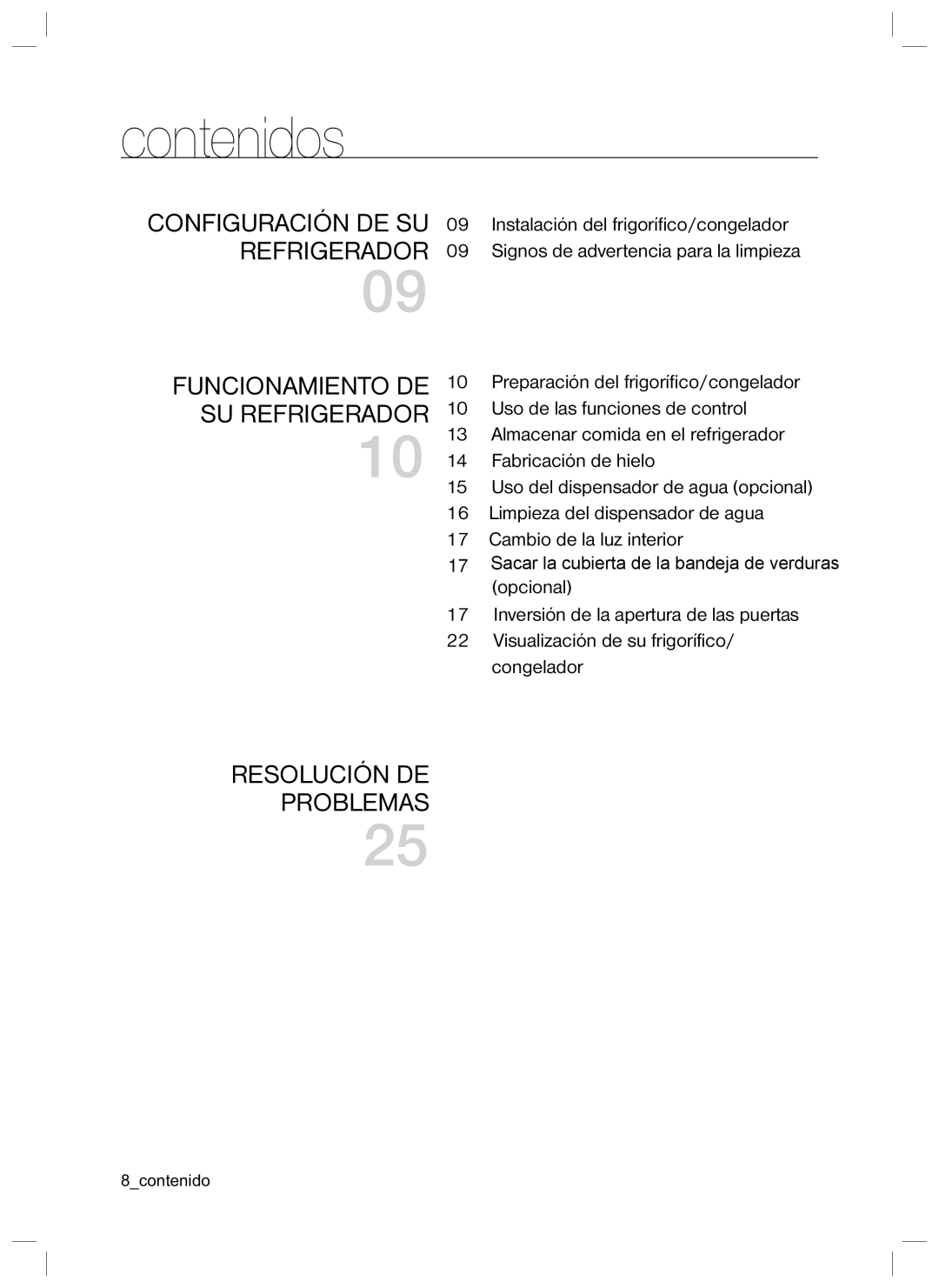 Samsung RL40EGPS1/XES, RL42HCVG1/XES, RL42LCSW1/XES manual Contenidos 