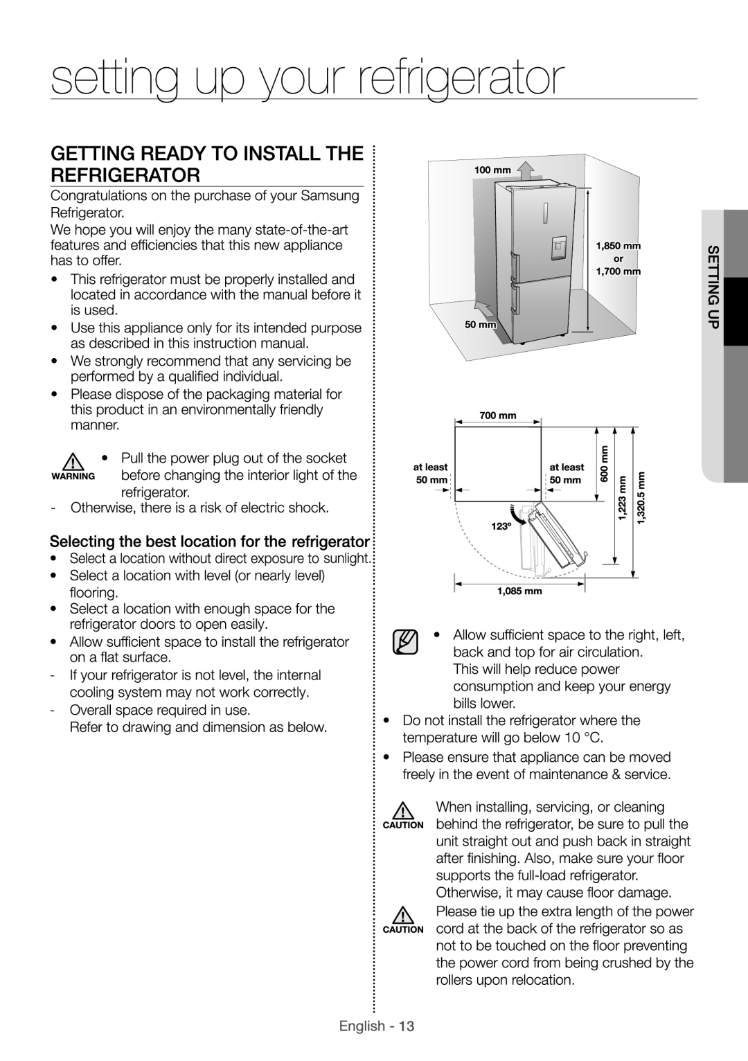 Samsung RL4353FBASL/EF manual 