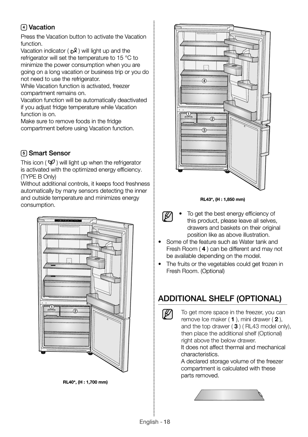 Samsung RL4353FBASL/EF manual 