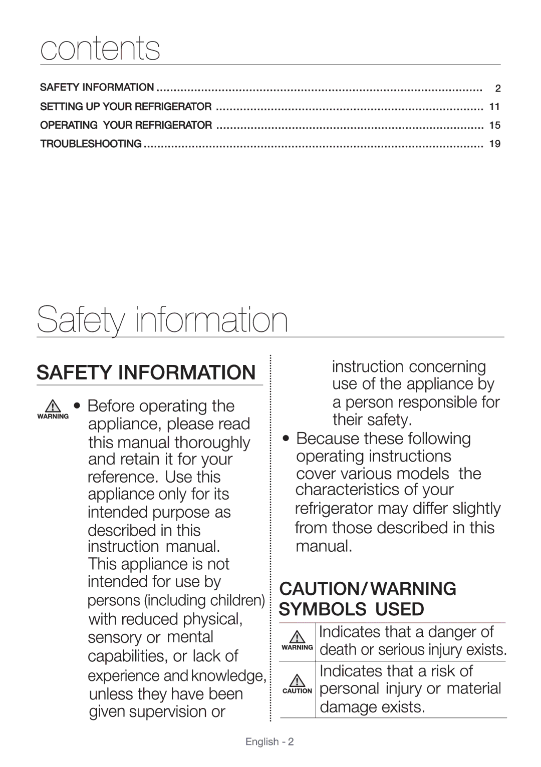 Samsung RL4353FBASL/EF manual 