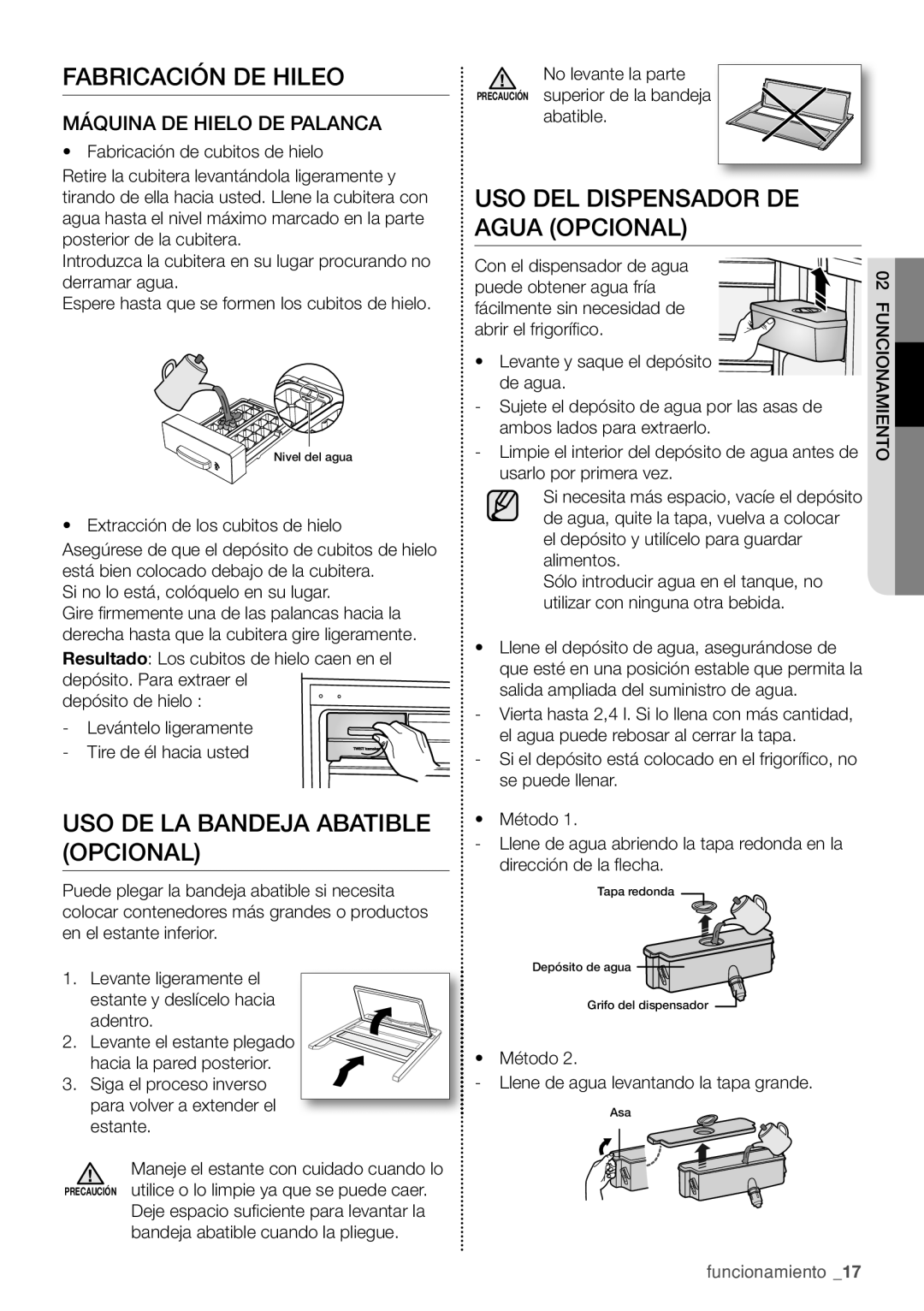 Samsung RL4352LBASP/EF, RL4363FBASL/EF, RL4352LBAWW/EF, RL4352FBASL/EF manual Fabricación DE Hileo 