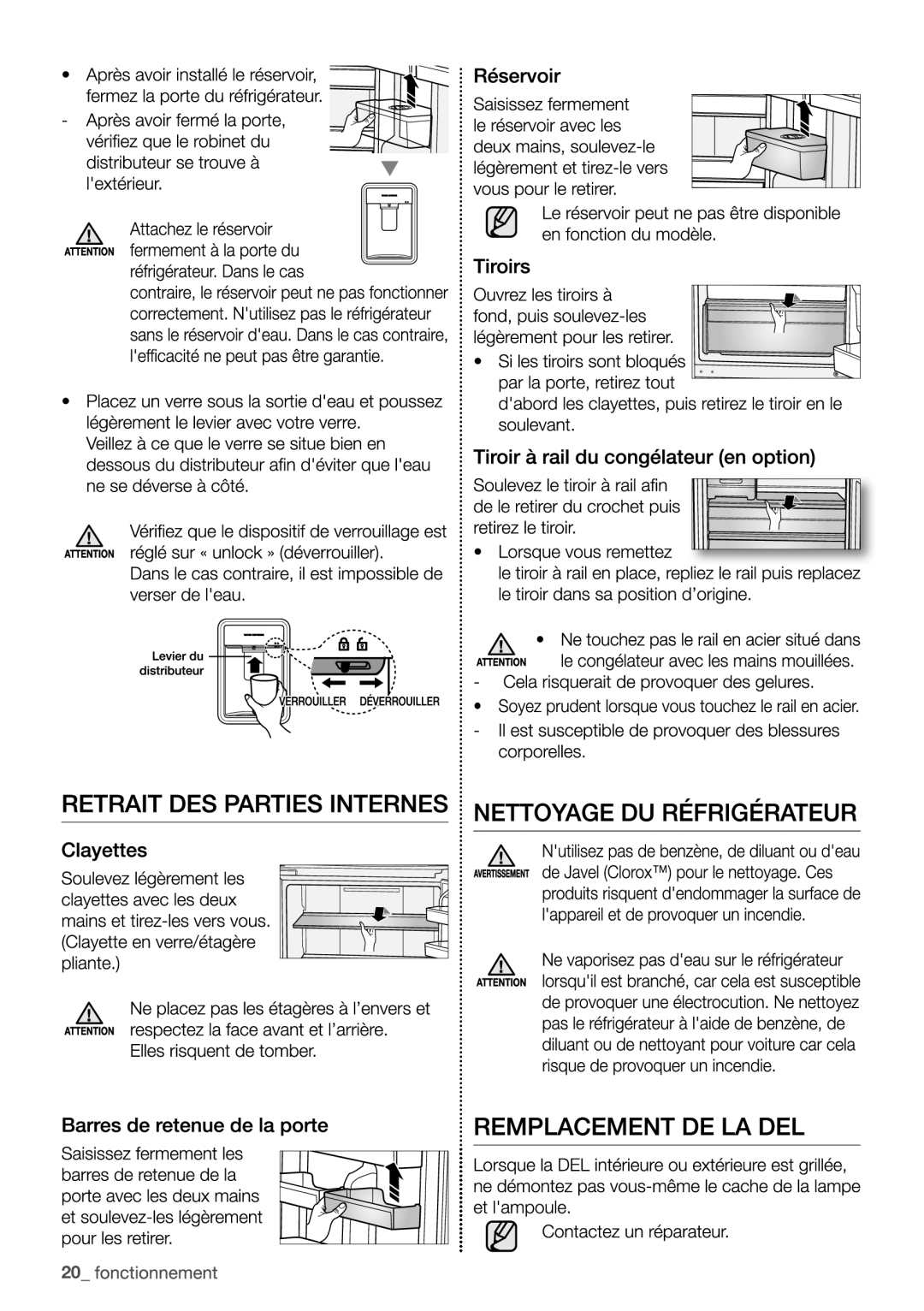 Samsung RL4363FBASL/EF, RL4352LBASP/EF, RL4352LBAWW/EF, RL4352FBASL/EF manual 