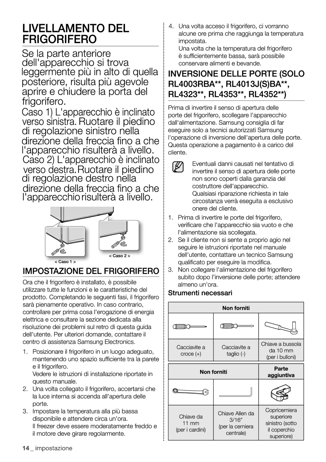 Samsung RL4352LBAWW/EF, RL4363FBASL/EF, RL4352LBASP/EF, RL4352FBASL/EF manual 