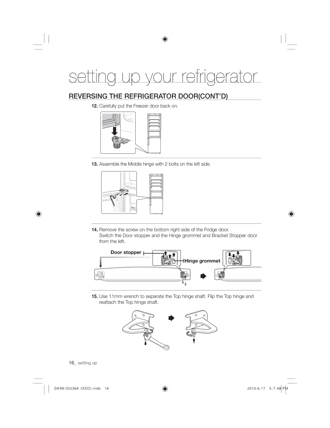 Samsung RL43TGCIH1/XEF, RL39TRCSW1/XEF, RL43TGCSW1/XEF, RL27TDFSW1/XEF manual RruVwrsshu +LqjhJurpphw 