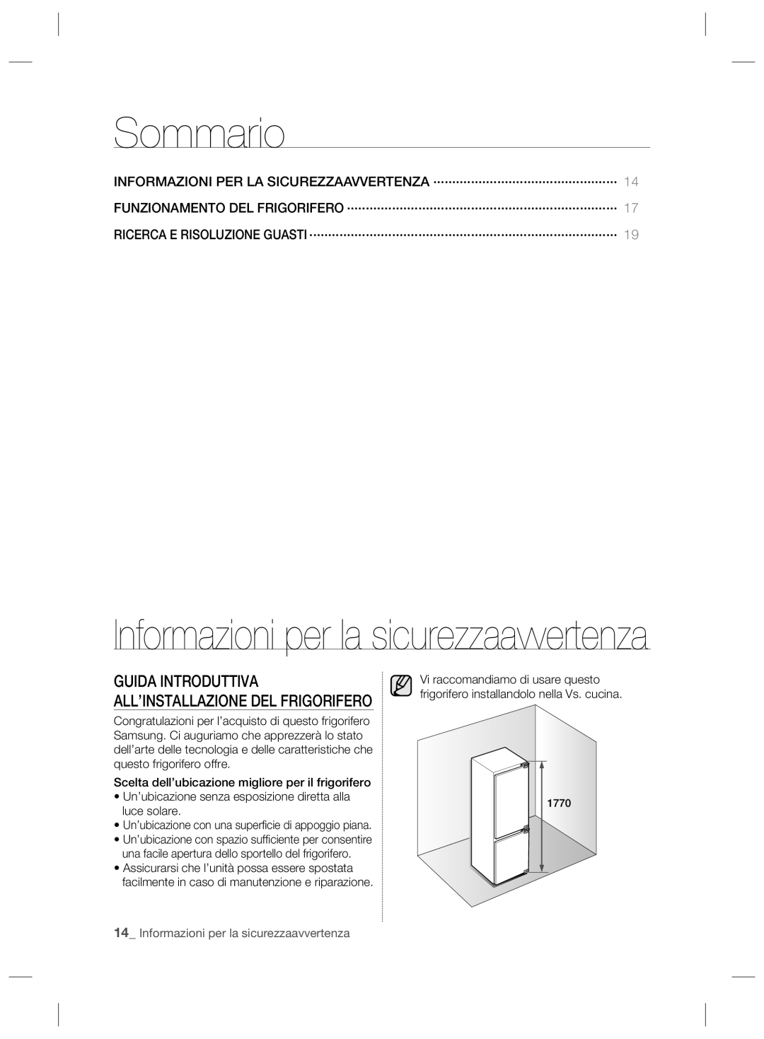 Samsung RL43TGCMG1/XEF manual Sommario 