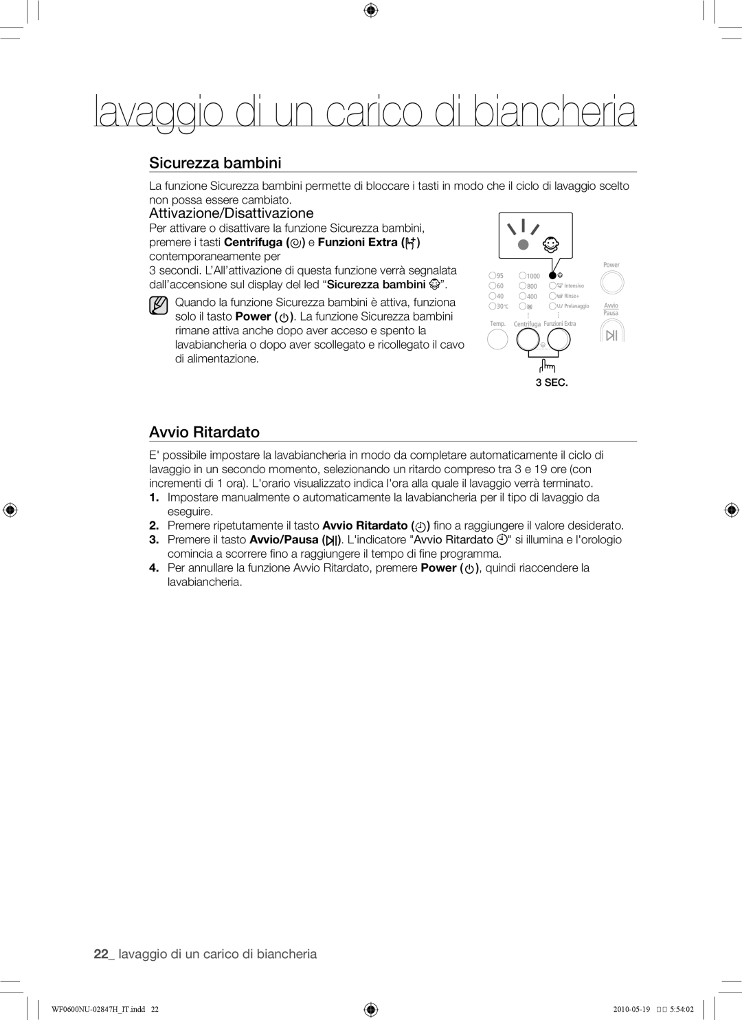 Samsung RL43THCTS1/XES, RL43THCTS1/EUR manual Attivazione/Disattivazione 