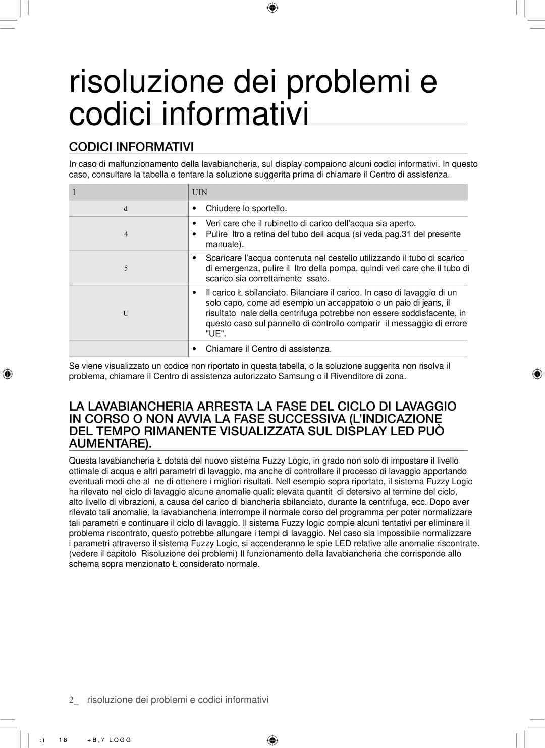 Samsung RL43THCTS1/XES, RL43THCTS1/EUR manual Codici informativi, Codice Soluzione 