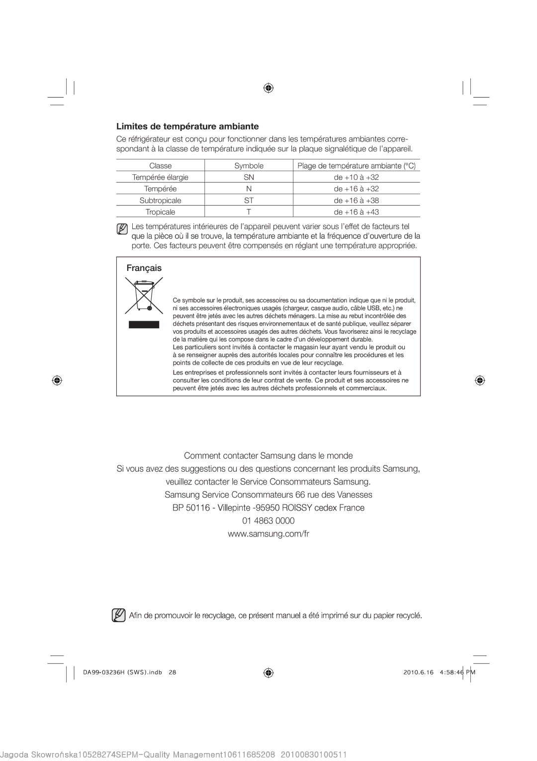 Samsung RL43TJCIH1/XEF, RL39TRCSW1/XEF, RL43THCTS1/XEF, RL39THCTS1/XEF, RL39THCSW1/XEF, RL43THCSW1/XEF, RL29THCSW1/XEF 5460J 