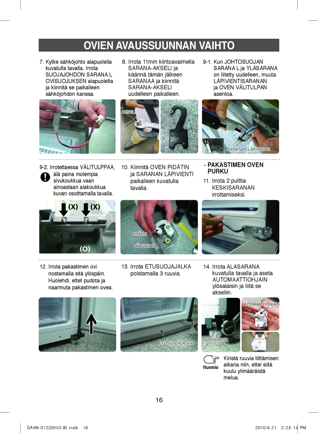 Samsung RL38ECBP1/XEE, RL44ECPS1/XEE, RL38HCBP1/XEE, RL41ECUS1/XEE, RL44ECSW1/XEE, RL44WCPS1/XEE, RL44ECUS1/XEE manual Purku 