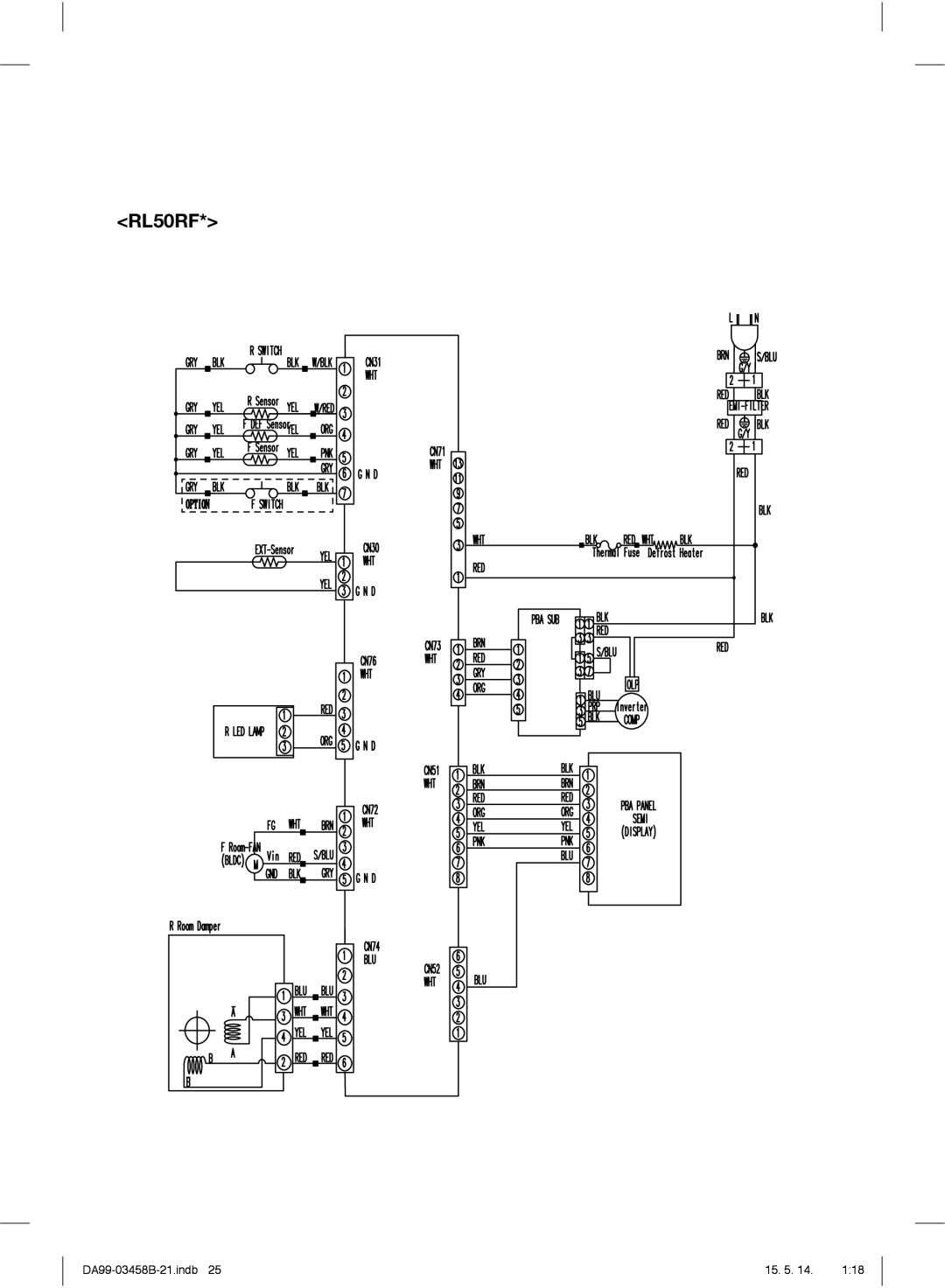 Samsung RL46RECMG1/BWT, RL50RECMG1/BWT, RL50RGEMG1/BWT, RL50RRCSW1/BWT, RL50RRCVB1/BWT, RL50RUBSW1/BWT, RL46RECIH1/BWT RL50RF 