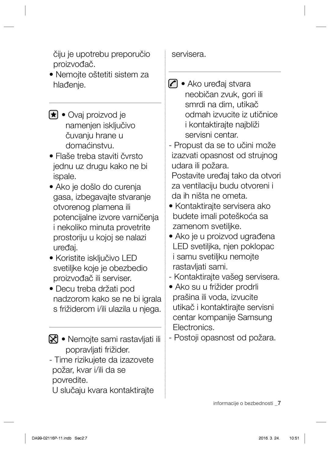 Samsung RL55VQBRS1/EUR, RL55VJBIH1/XEO, RL55VTE1L1/XEO, RL55VJBIH1/XEF, RL52VEBTS1/XEF manual DA99-02116P-11.indb Sec27 2016 