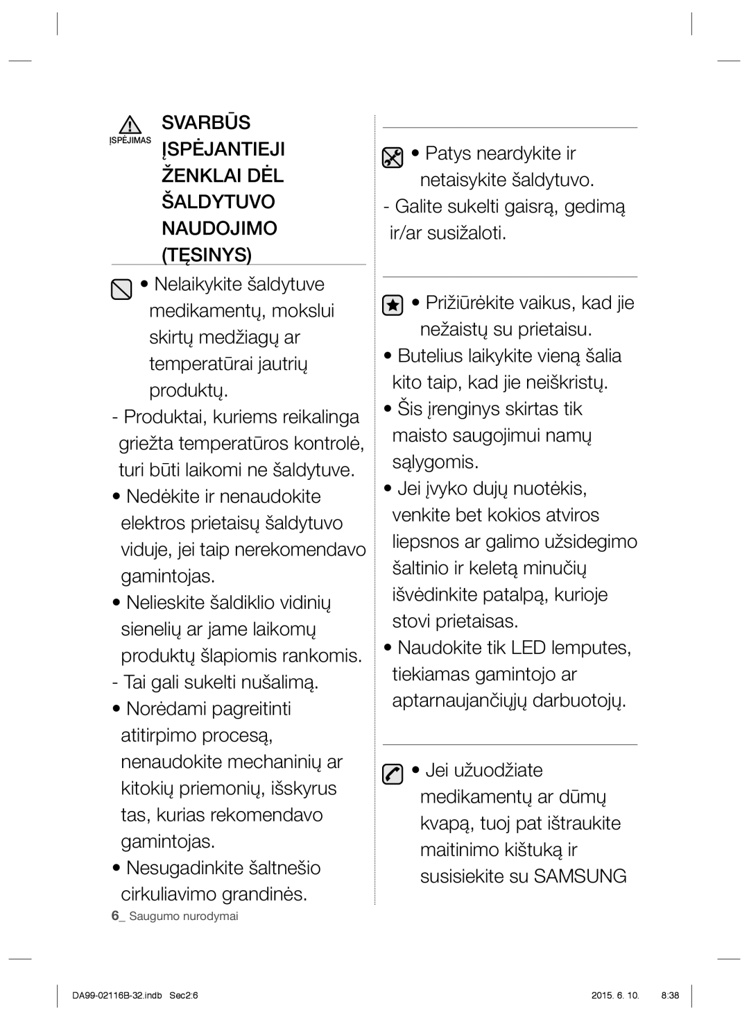 Samsung RL52VEBVB1/XEO, RL55VQBRS1/XEO, RL55VTEBG1/XEO, RL55VQBUS1/BWT, RL52VEBIH1/XEO manual DA99-02116B-32.indb Sec26 2015 