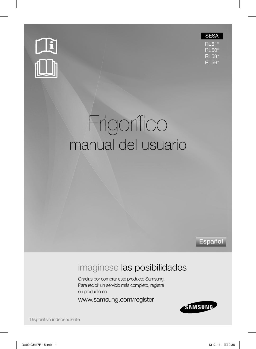 Samsung RL58GPGIH1/XEF, RL56GHGTS1/XEF, RL56GHGIH1/XEF, RL56GEGSW1/XEF, RL60GTEIH1/XEF, RL56GEGBP1/XEF manual Frižider 